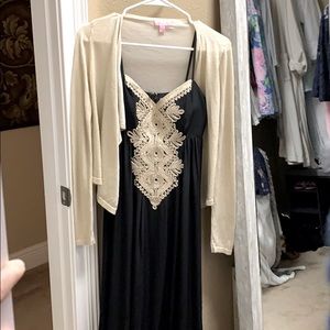 Stunning NWT silk maxi dress size 0